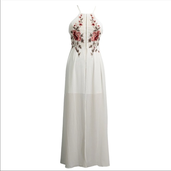 Halter Romper Backless White - Picture 4 of 4